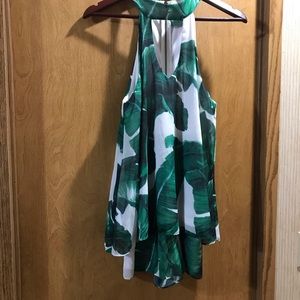 Judith March Palm Leaf sz M romper